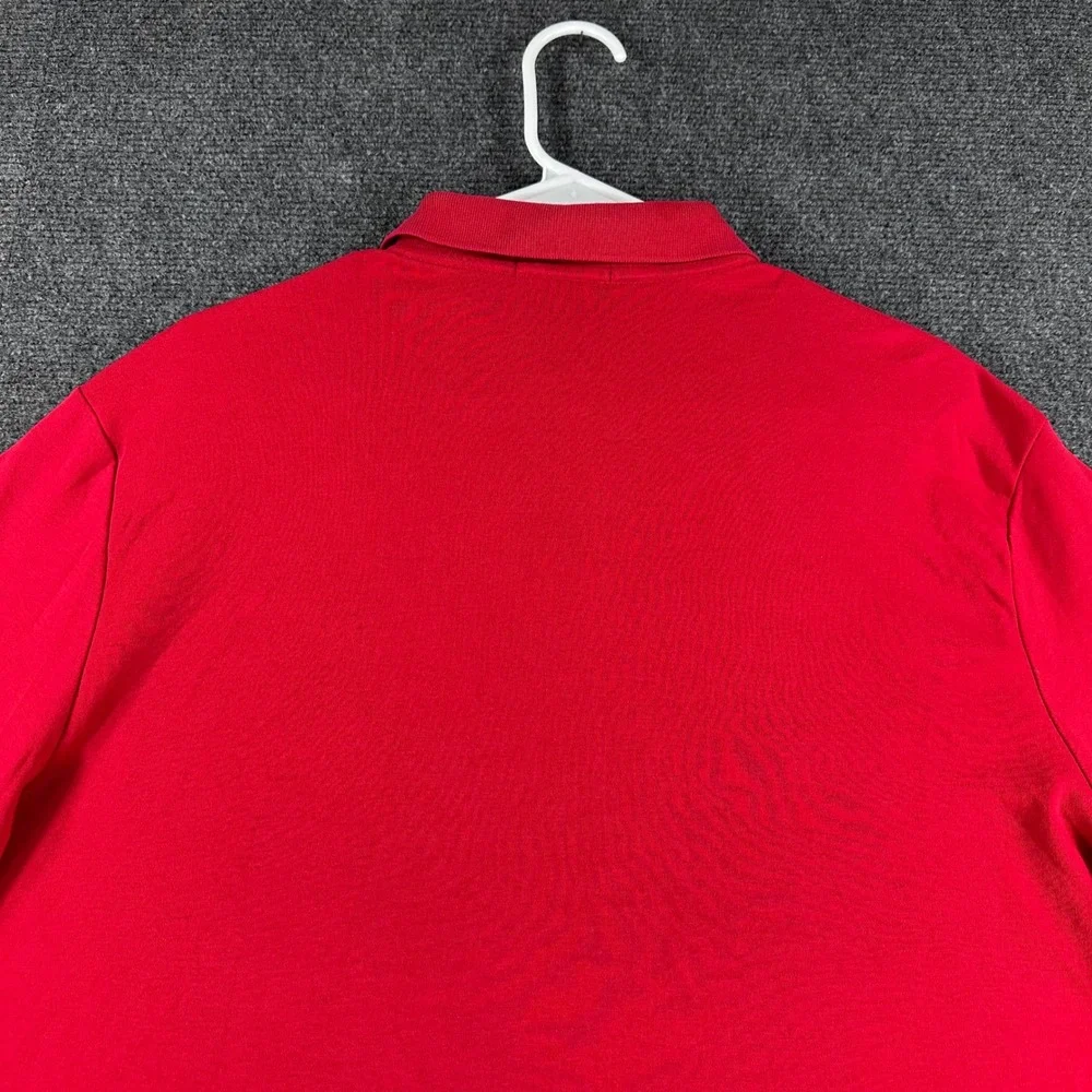 Polo Ralph Lauren Polo Shirt Mens L Large Red Short Sleeve Pony Logo Cotton